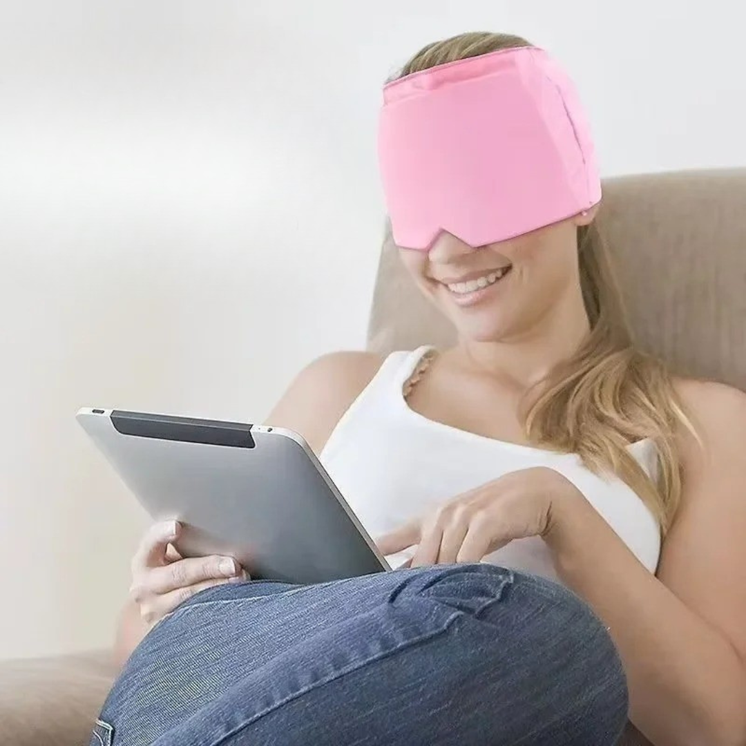 AlivioMask™ – Máscara de Gel Terapéutica para Migraña y Estrés